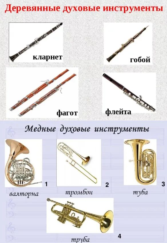 Медные духовые инструменты названия и фото Блог учителя искусства: Музыка 5 класс