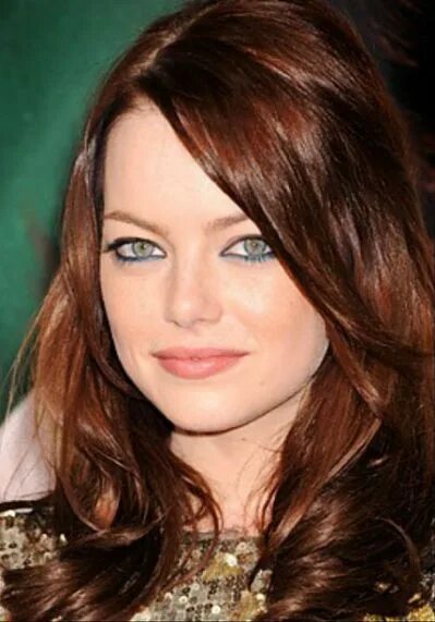 Медные волосы и зеленые глаза фото Layered Brown Hair Color newhairstylesformen2014.com Hair color auburn, Dark aub