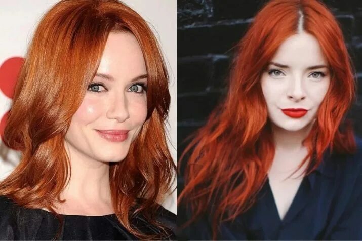 Медный цвет волос фото и зеленые Hair dyes Alfaparf Milano: a palette of colors and shades of colors of the Itali