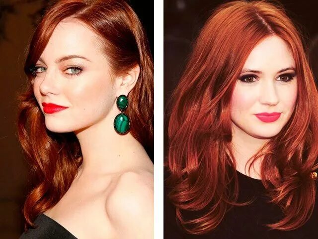 Медный цвет волос фото и зеленые Who fits the brass hair color