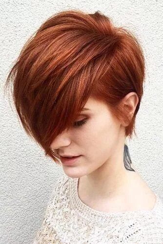 Медный цвет волос фото на короткие волосы 105 Hottest Short Haircuts For Women In 2024 Haarschnitt kurz, Haarschnitt, Kurz