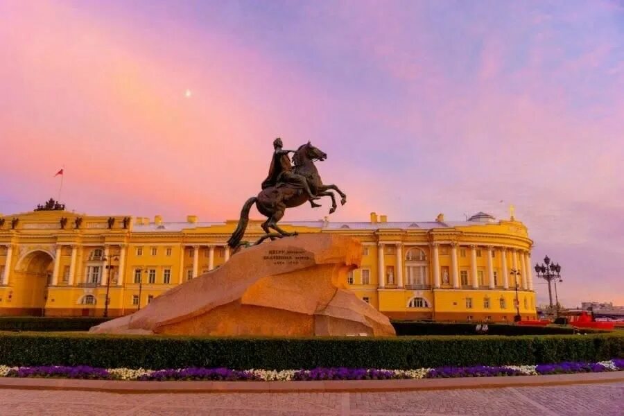 Медный всадник санкт петербург сенатская площадь фото Люблю тебя, Петра творенье!" виртуальная экскурсия по Санкт–Петербургу 2022, Кал