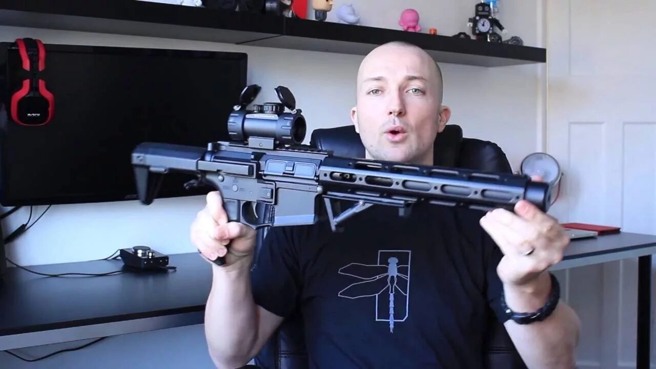 Медоед танки фото Ares Amoeba AM-013 CQB M4 Honey Badger - Custom 400fps - 6.01 TightBore - Hop Up