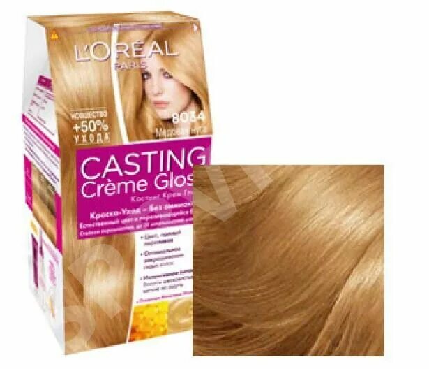 Медовая краска для волос фото Casting creme gloss 8034 Прически, Красота, Волосы причёска