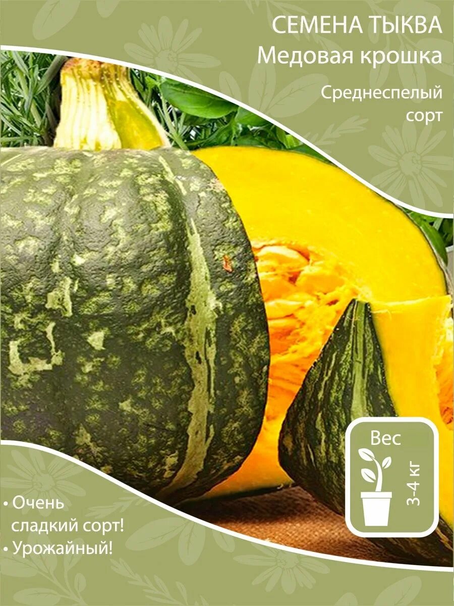 Медовая крошка тыква отзывы описание сорта фото Семена Тыква Медовая крошка Русский Огород 99479516 купить за 119 ₽ в интернет-м