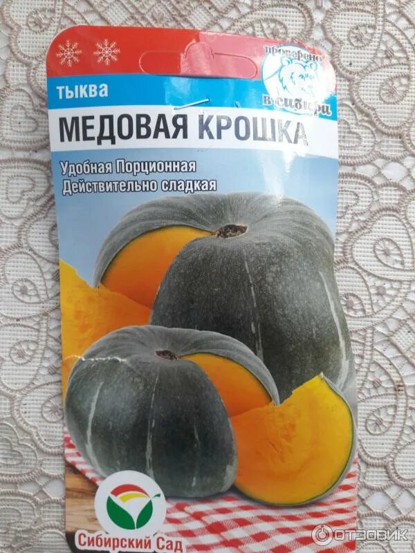 Медовая крошка тыква отзывы описание сорта фото Отзыв о Семена тыквы Сибирский сад "Медовая крошка" Что-то с ними не так.