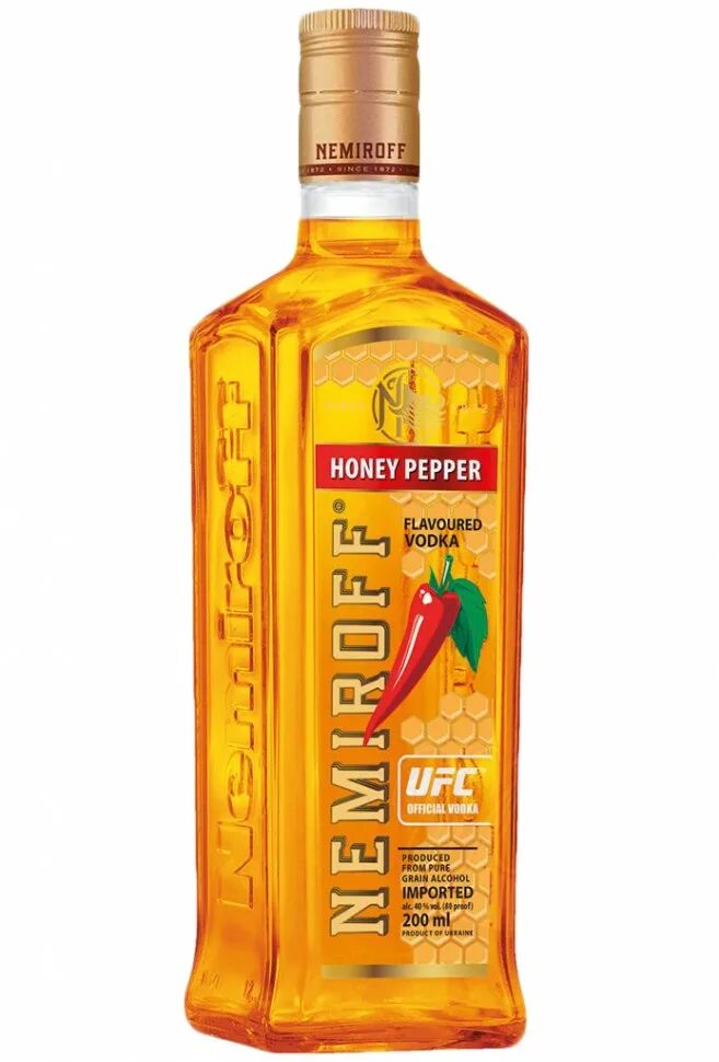 Медовая с перцем фото Водка медовая с перцем "Nemiroff Honey Pepper", 0.2 л
