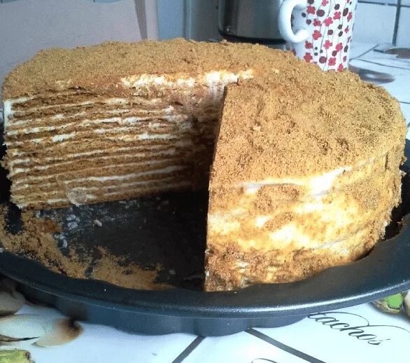 Медовик на сковороде с пошаговым фото Торт Медовик на сковороде - простой и вкусный рецепт с пошаговыми фото