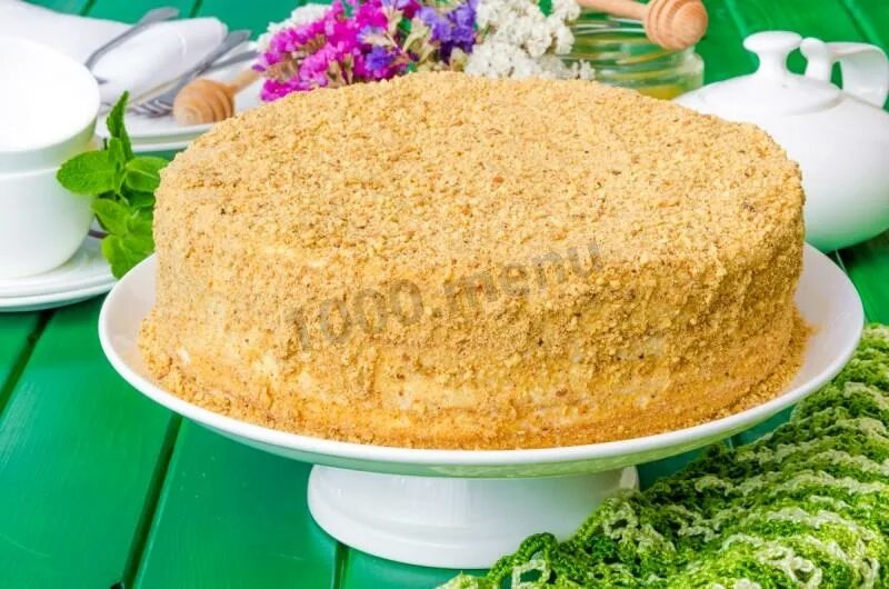 Медовик на сковороде с пошаговым фото Торт из муки на сковороде - 37 рецептов - 1000.menu