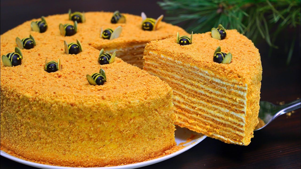 Медовик торт фото самый простой САМЫЙ ВКУСНЫЙ Торт МЕДОВИК! Тающий во рту МЕДОВЫЙ ТОРТ Рецепт Кулинарим с Таней 