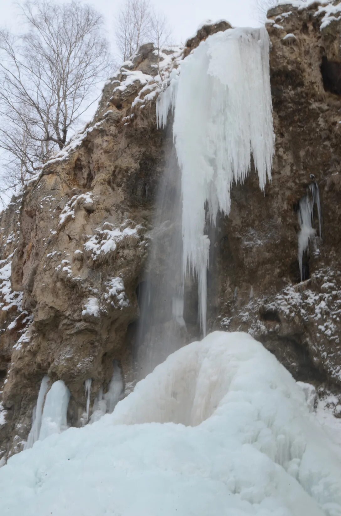 Медовые водопады зимой фото Поездка на Кавказ, январь 2012 года