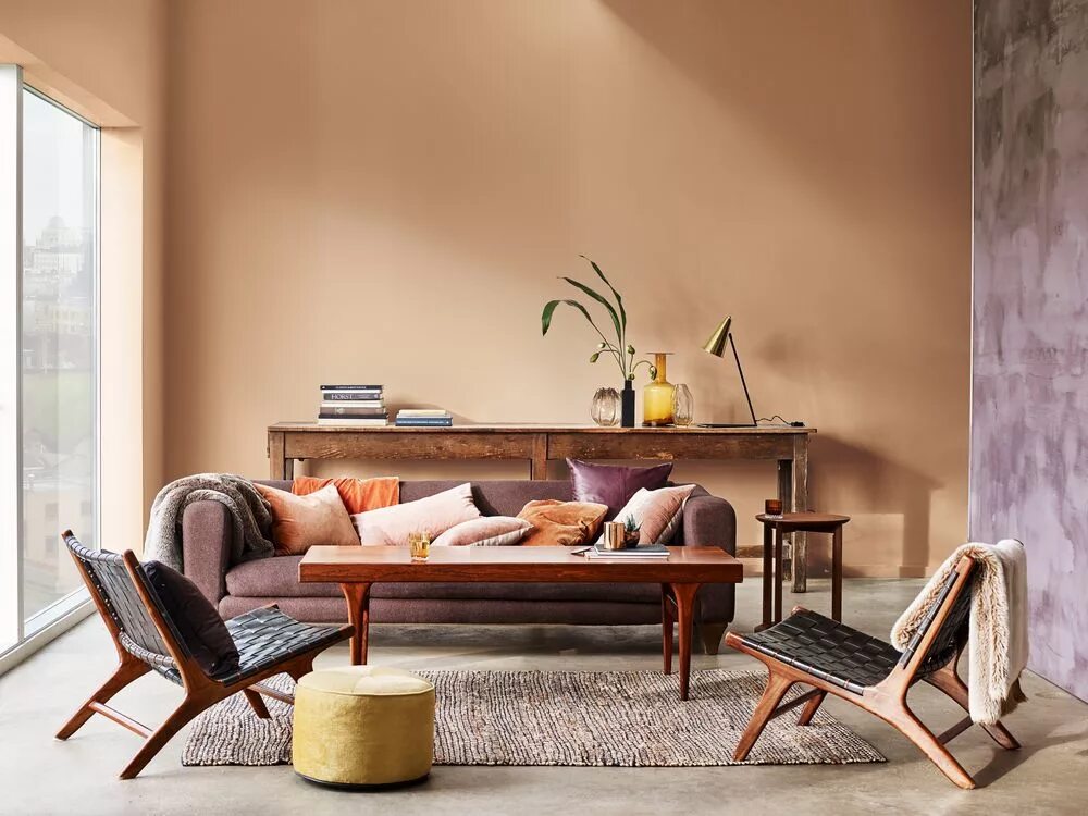 Медовый цвет в интерьере Create a Burnt Orange Living Room - Ideas Dulux