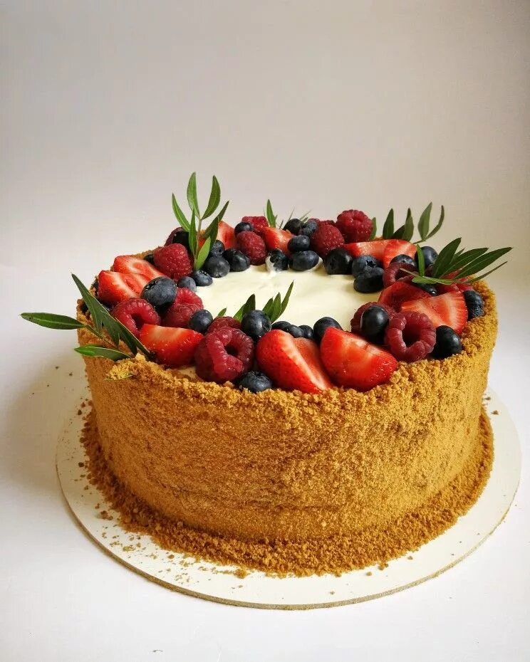 Медовый торт декор Медівник Медовик Honey cake Простые торты, Вкусняшки, Вкусные торты