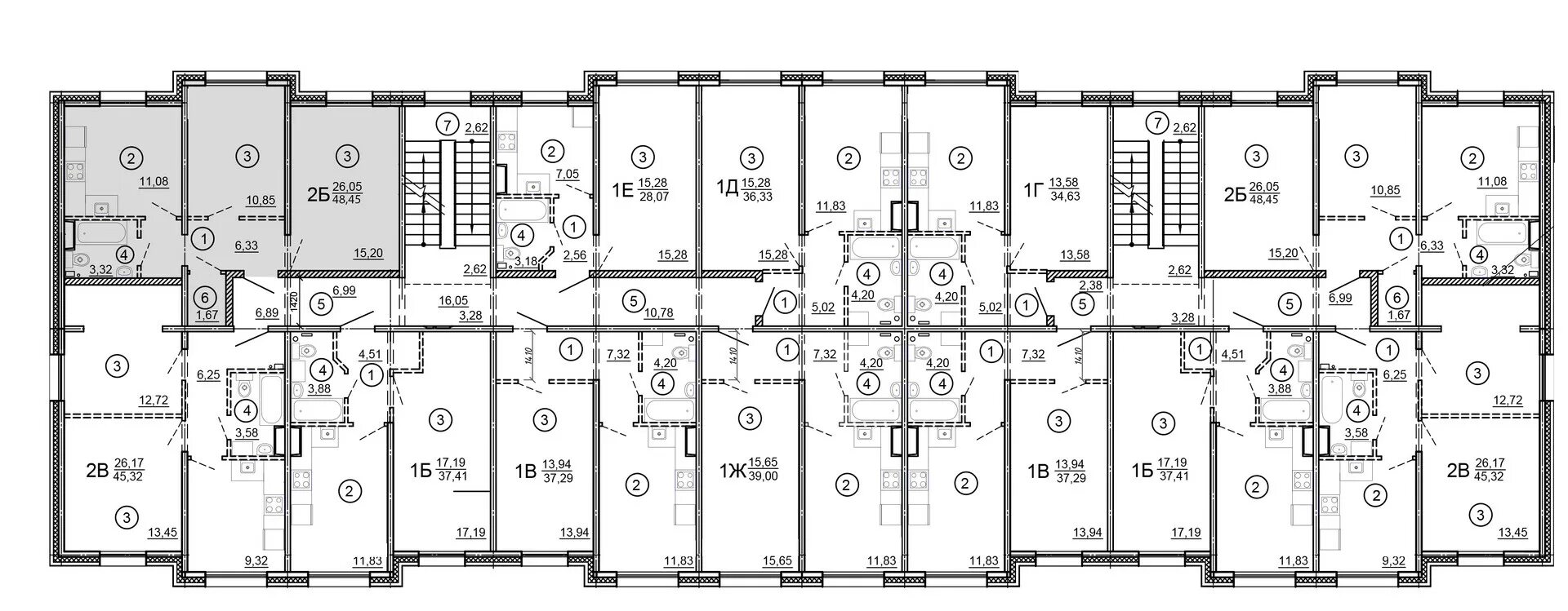 Медовый тверь ул медовая фото Купить 2-комнатную квартиру, 48.45 м² по адресу Тверь, Медовая улица, 1Б, 3 этаж