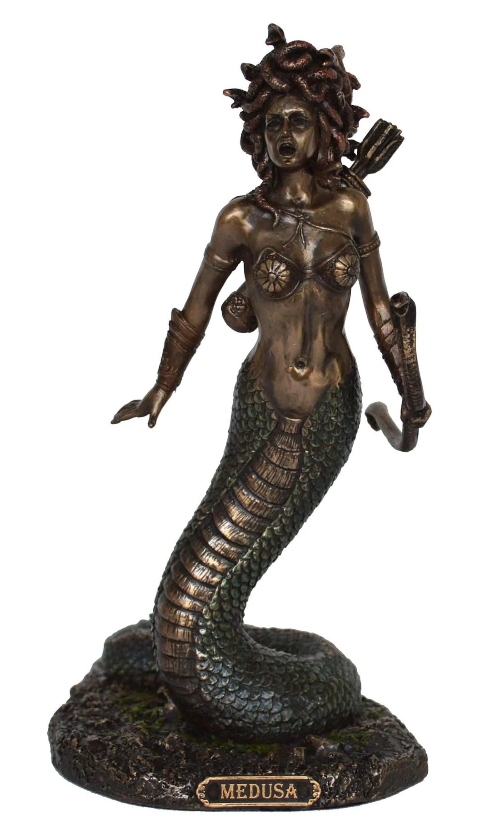 Медуза горгона фото в полный рост Medusa Greek Gorgon Serpent Monster Medousa Snake Lady Cold Etsy