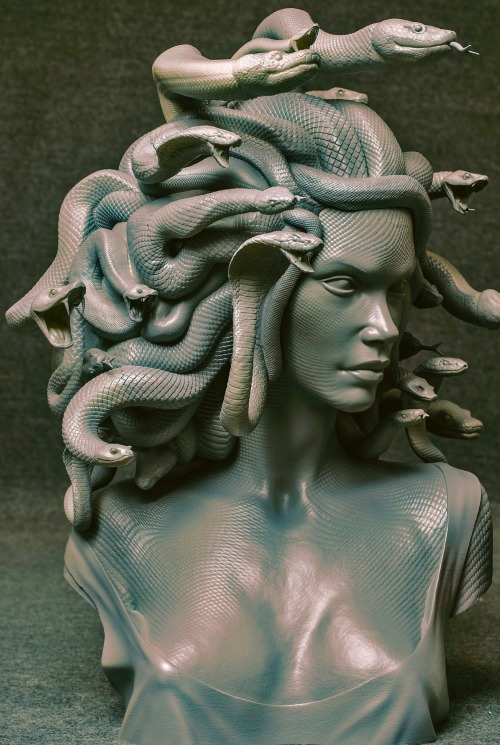 Медуза горгона фото в полный рост Bust of Medusa by Daniele Danko Angelozzi, 2020 Putting the 'hyper' in 'hyperfix