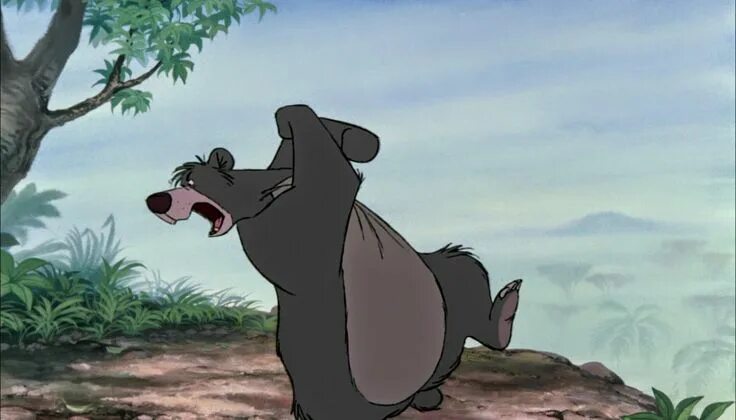 Медведь балу мультик фото Disney Work Jungle book, Baloo jungle book, Disney art drawings