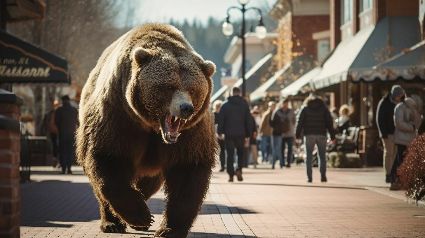 Медведь ул ленина 10 фото В Костроме медведь целый день гонял местных жителей, а потом залез на дерево