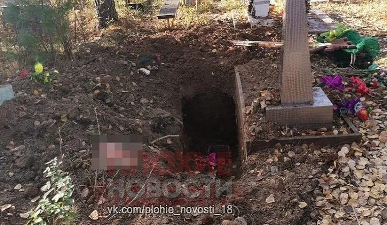 Медведь выкопал могилу фото Ужас на кладбище". Медведь раскопал могилы на Урале Происшествия Селдон Новости