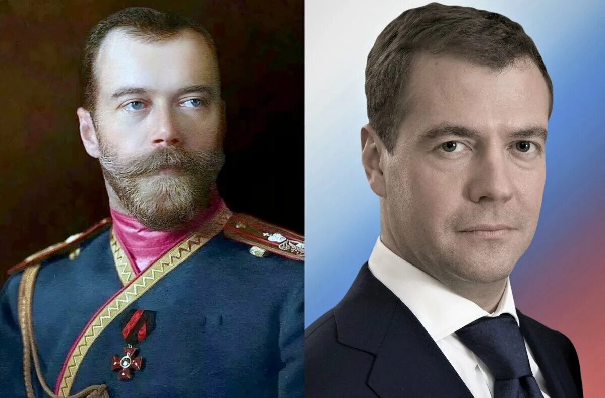 Медведев и николай 2 сравнение фото Николай второй и медведев - Арт Минск.ру