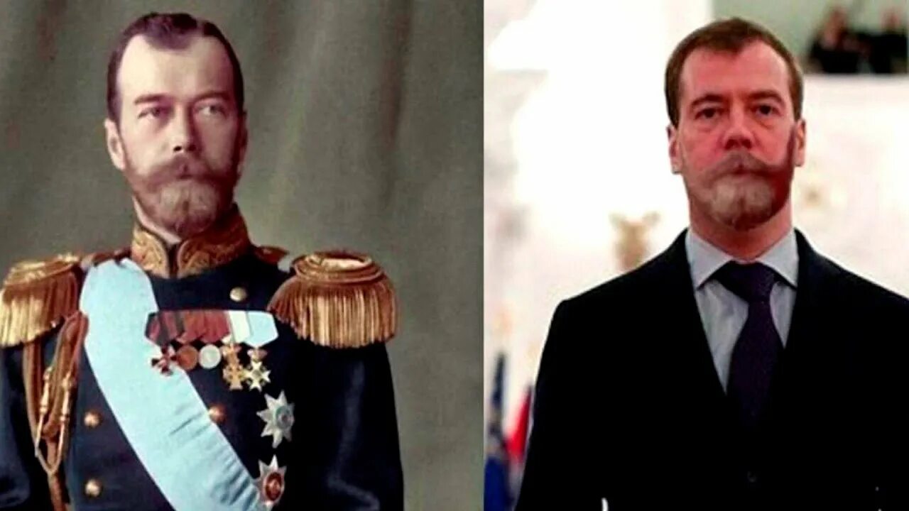 Медведев и николай второй сходство фото Белое пятно в истории человечества. О чем молчат ученые всего мира? - YouTube