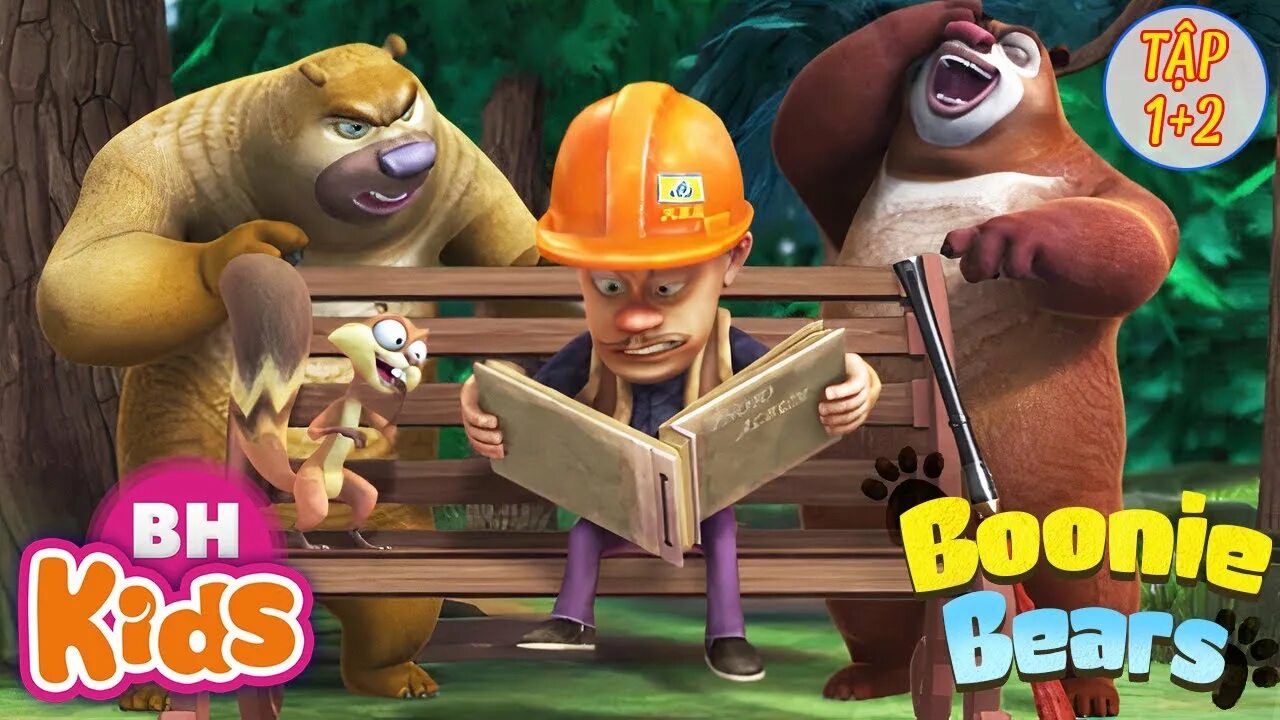 Медведи соседи фото Hoạt Hình 2 Chú Gấu BOONIE BEARS - Gã Thợ Săn và Gấu Tham Ăn - Phim Hoạt Hình Ti