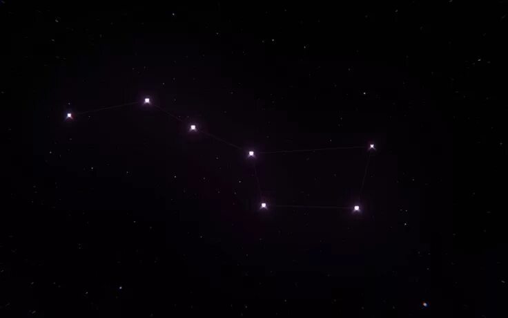 Медведица на небе фото Большая Медведица Big dipper, Dipper constellation, Space art wallpaper