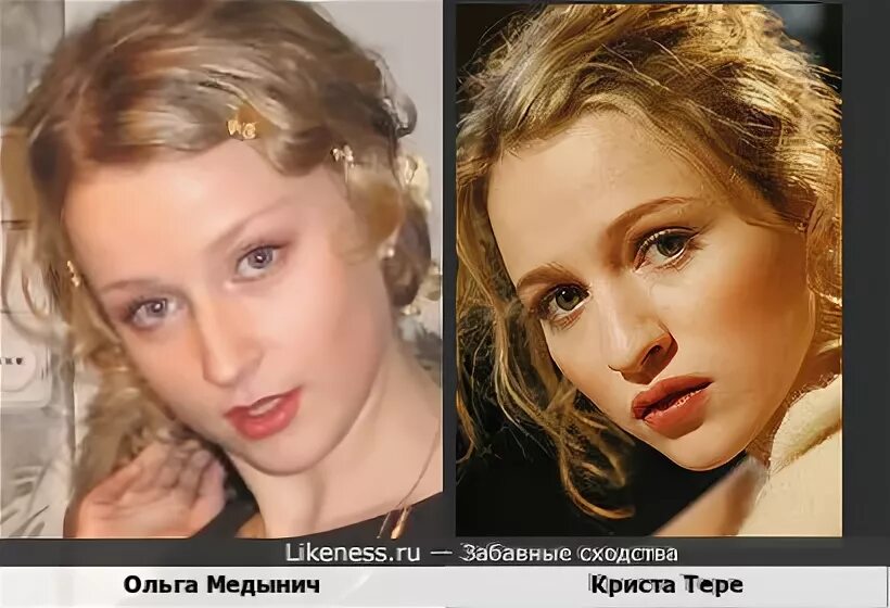 Медынич ольга фото до пластики Ольга Медынич и Криста Тере :: Забавные сходства