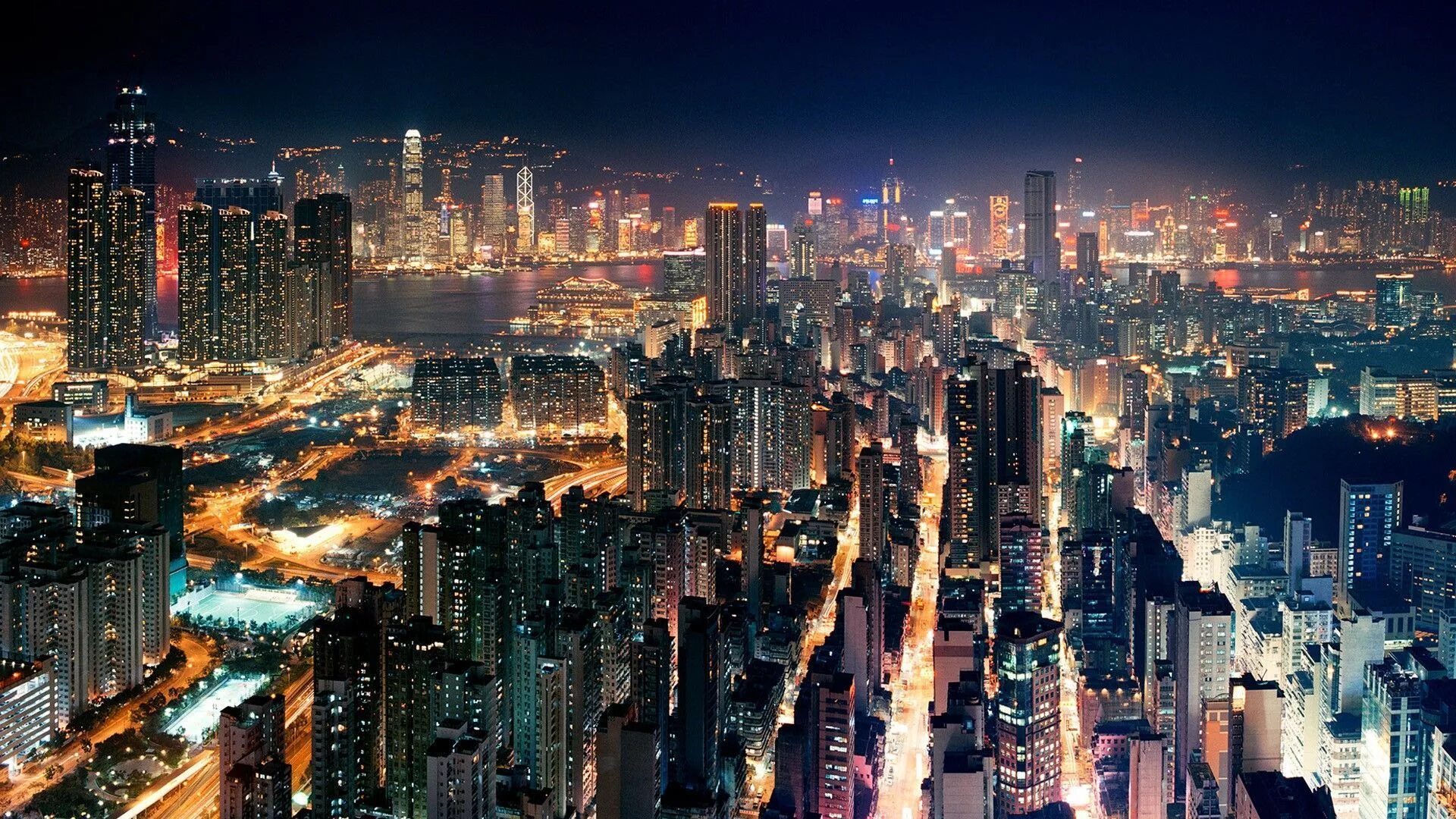 Мегаполис зеленый фото Hong Kong Wallpapers HD - PixelsTalk.Net Hong kong night, View wallpaper, Scener