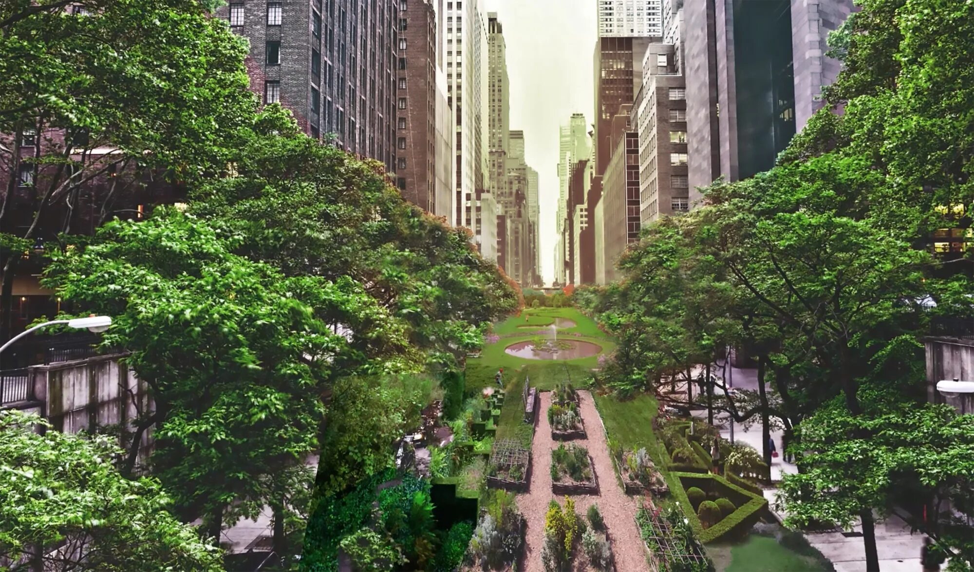 Мегаполис зеленый фото Gallery of Loop NYC Wants to Bring Driverless Expressways and Green Corridors to