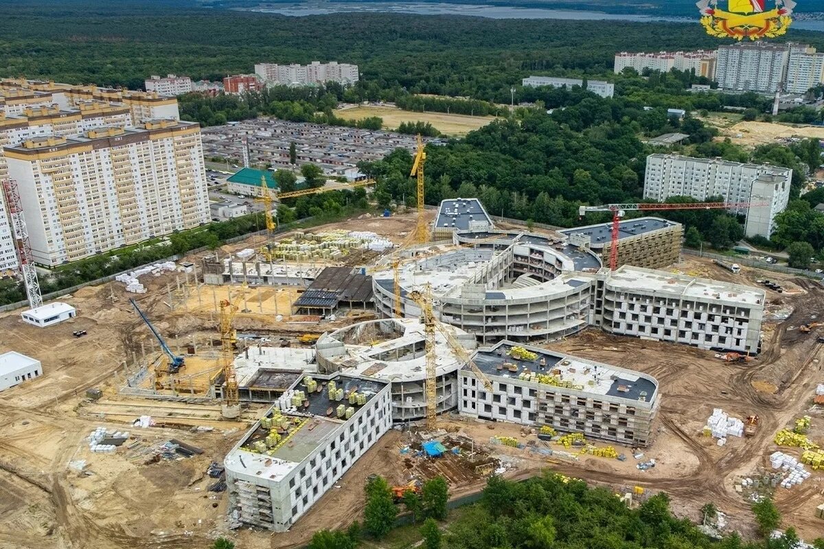 Мегашкола воронеж фото Воронежская мегашкола на Московском проспекте готова на 45% - МК Воронеж