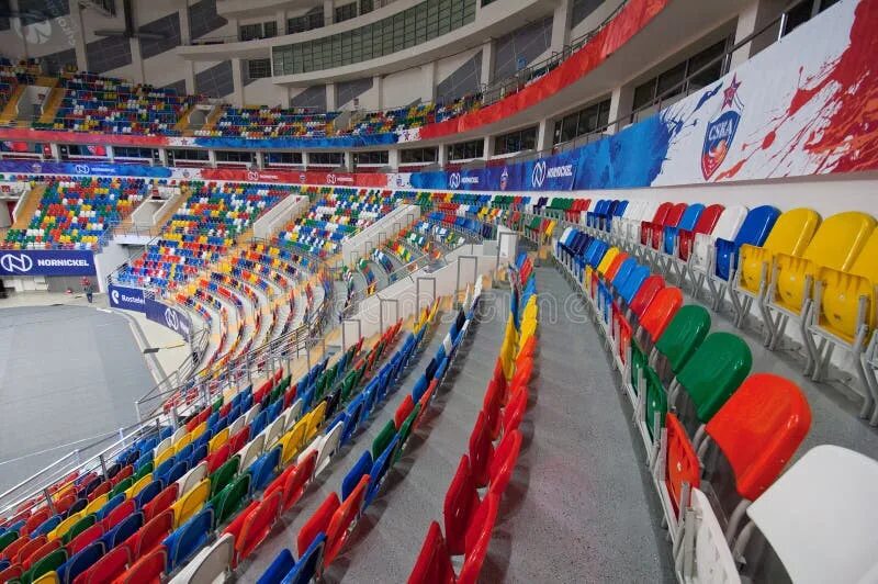 Мегаспорт арена фото зала с местами Interior Sport Arena Megasport Moscow Russia Stock Photos - Free & Royalty-Free 