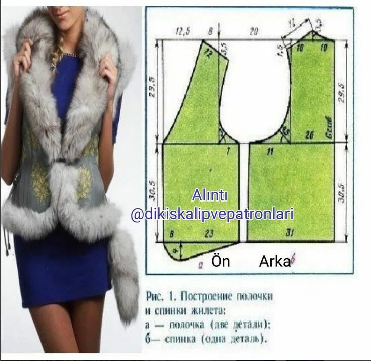 Меха выкройка Одноклассники Moda dikiş, Pazen, Dikiş