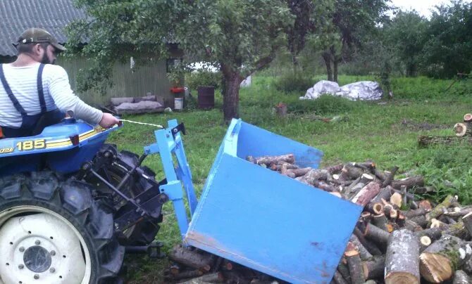 Минитрактор самодельный задний ковш Сделать ковш на заднюю навеску трактора
