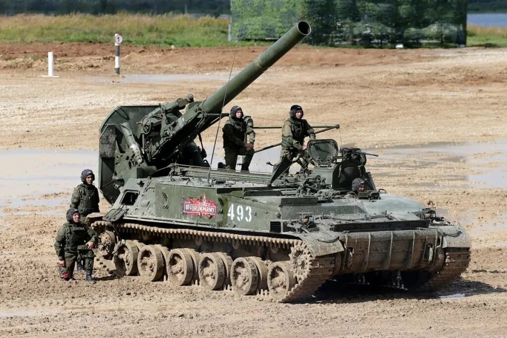 Минометная установка фото "Тюльпан" 240-мм самоходный миномёт 2С4 - парк Патриот