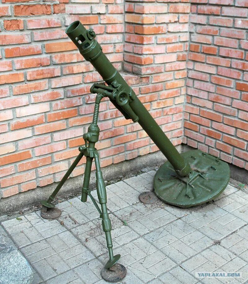 Минометная установка фото Артиллерия Сухопутных войск РККА. Советский батальонный 82-мм миномёт образца 19