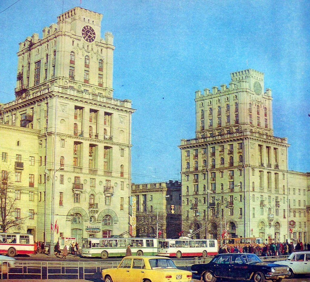 Минск 1980 фото Минск - Исторические фотографии - Фото - Городской электротранспорт