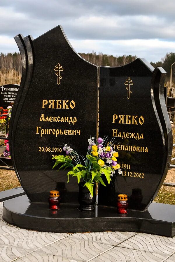 Минск гранит памятник цены фото Двойные памятники из гранита, цена и фото, заказать памятники на двоих