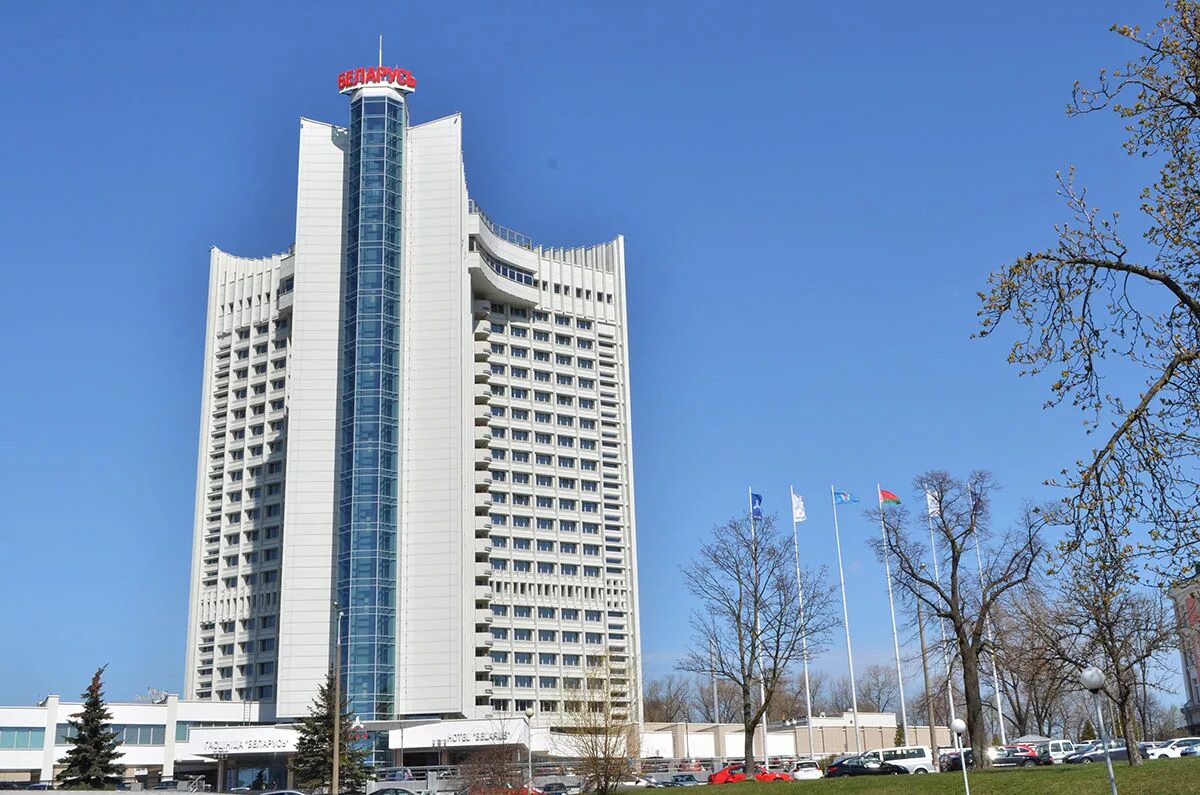 Минск отель беларусь фото Гостиница Беларусь Оформление накрышных конструкций