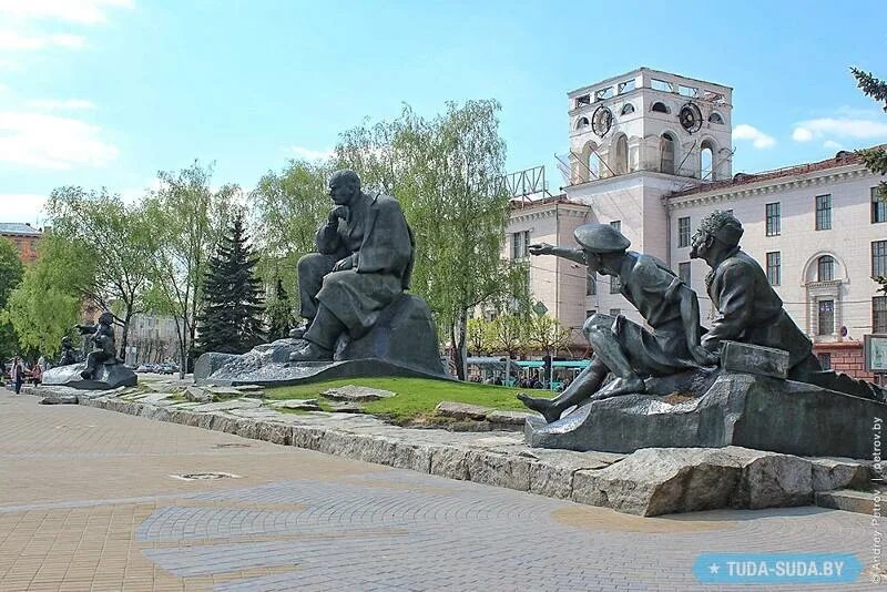 Минск площадь якуба коласа фото Ответы Mail.ru: Шубное 3. А что там за памятник виднеется? Покажите и расскажите