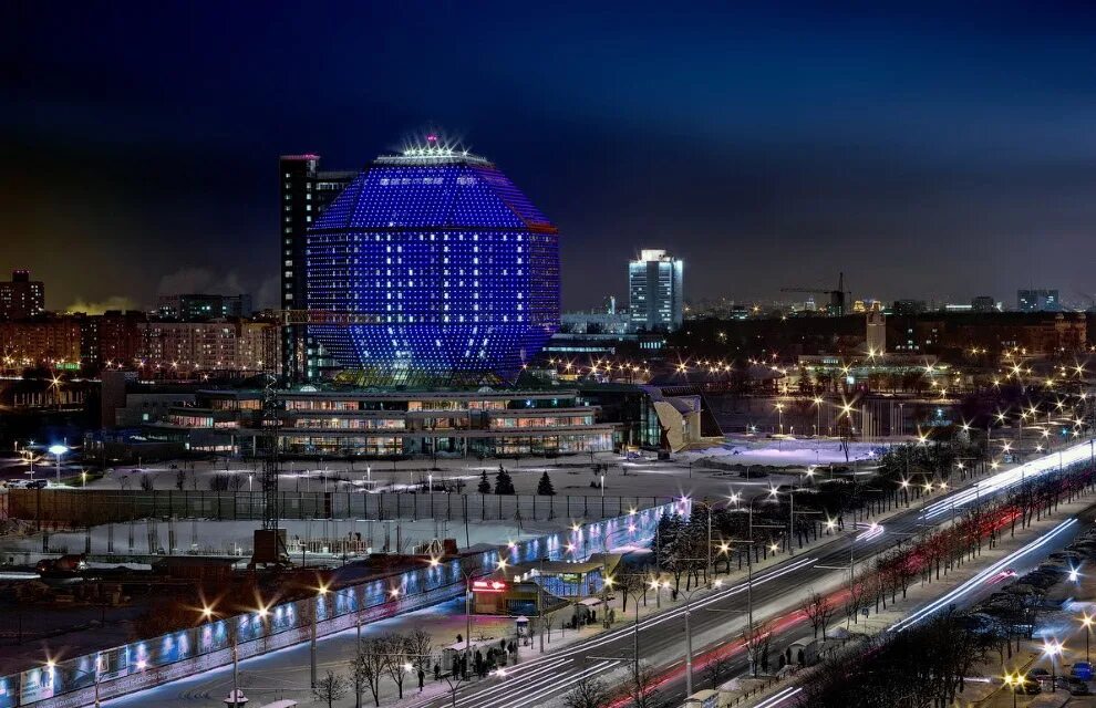 Минск центр города фото Evening Minsk