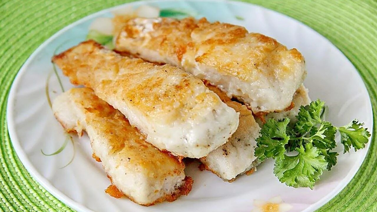 Минтай на сковороде самый вкусный рецепт фото Рыба жареная филе