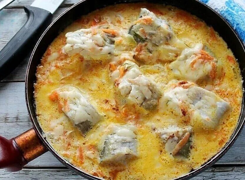 Минтай рецепты с фото простые Я готовлю только так минтаи в сметанном соусе. Лучшее рыбное блюдо Кулинарное ис