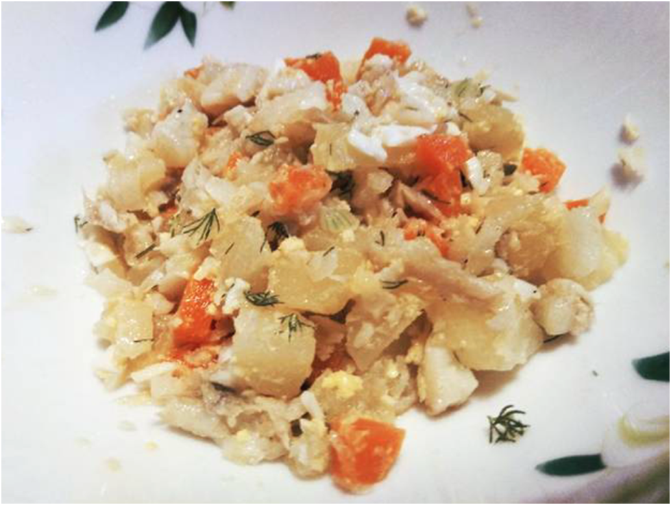 Минтай рецепты салатов с фото Легкий, вкусный и относительно быстрый в приготовлении салат с минтаем разнообра