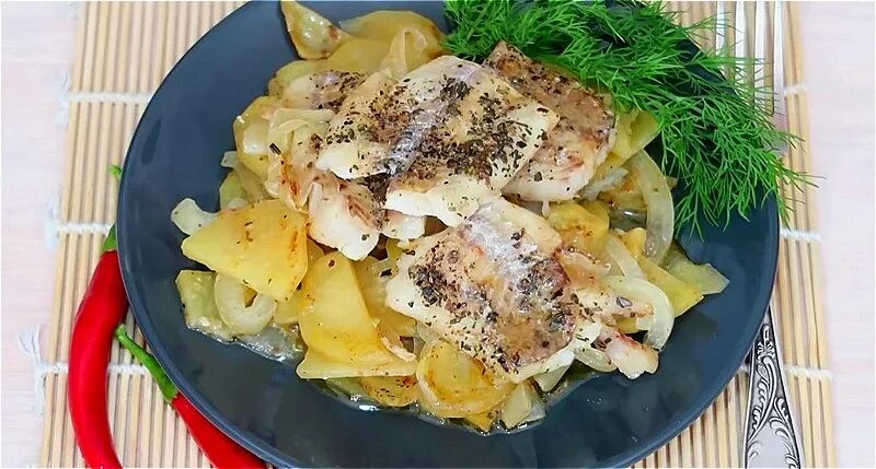 Минтай с картофелем в духовке фото Как приготовить минтай в духовке - простые и самые вкусные рецепты