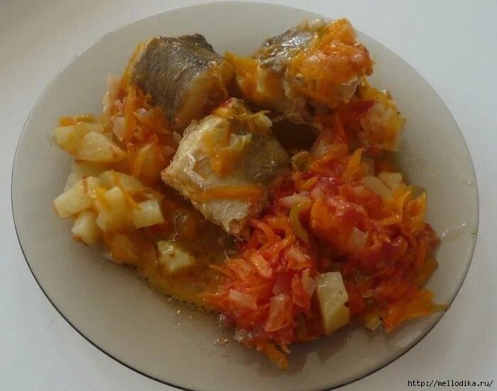 Минтай с овощами рецепт с фото МИНТАЙ С ОВОЩАМИ В МУЛЬТИВАРКЕ! мультиварка Постила