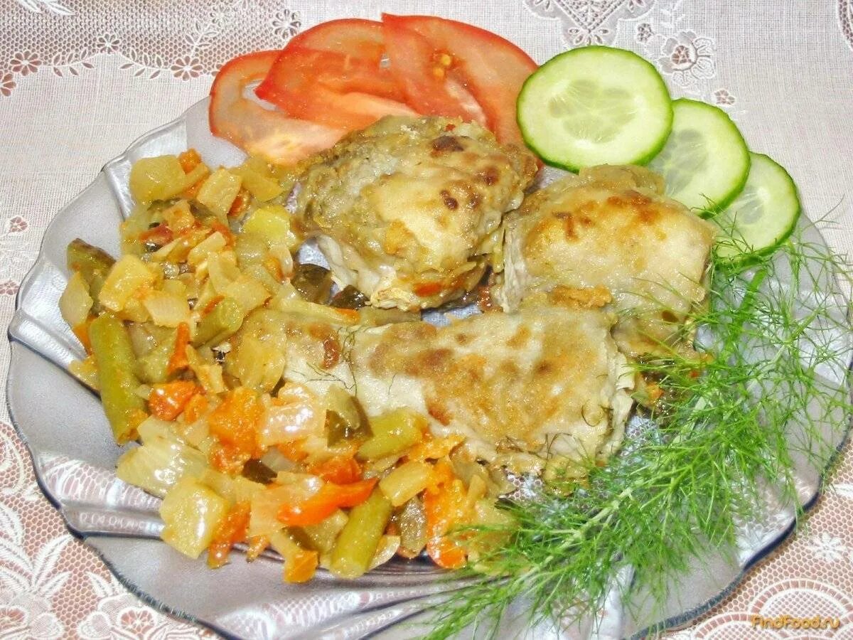 Минтай с овощами рецепт с фото Минтай, запеченный с овощами - фото-рецепт