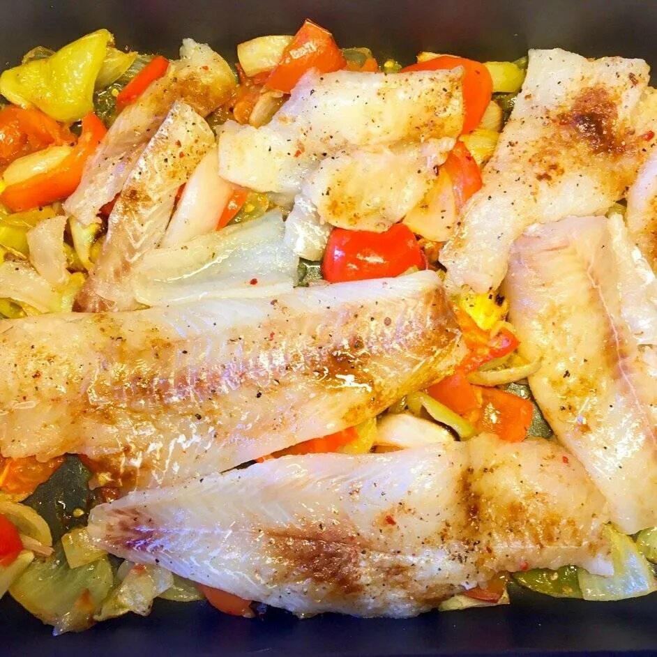 Минтай с овощами рецепт с фото Рецепты минтай в духовке простые и вкусные - найдено 89 картинок