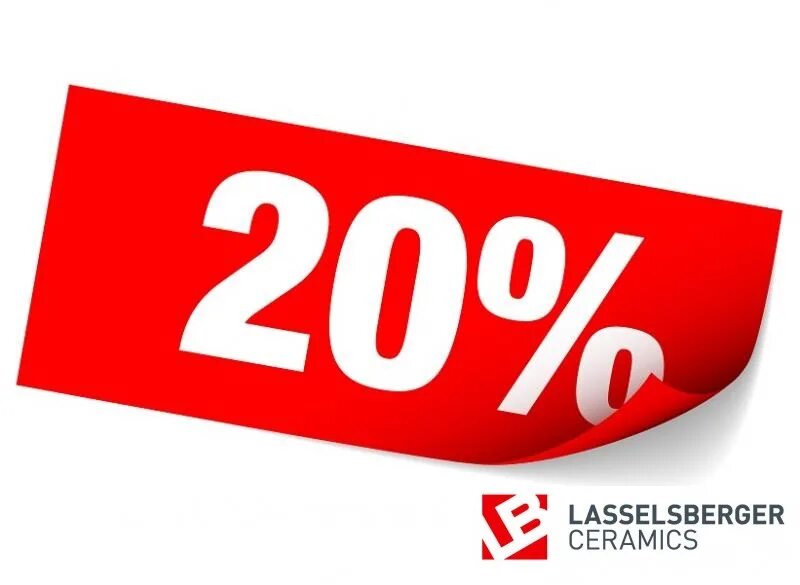 Минус 20 фото Скидка 20% на всю продукцию Lasselsberger