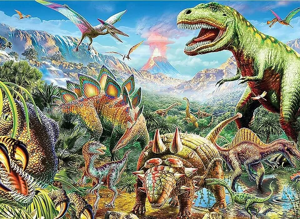 Мир динозавров фото Amazon.com: Glow In The Dark Puzzles